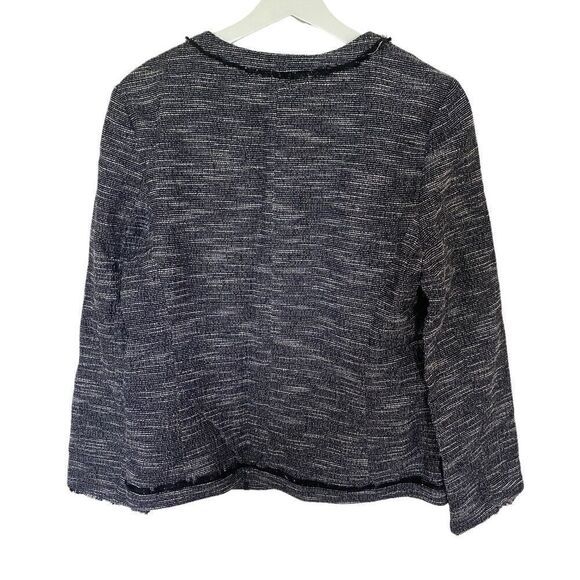 DKNY tweed Linen blend dress blazer slide closer size 10 - Picture 4 of 8